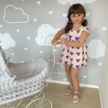 NPK 120 см Оригинальный Возрожденный шедевр Кукла с шариковыми соединениями всего тела малыш девочка принцесса 5-6 лет настоящая модель детского платья