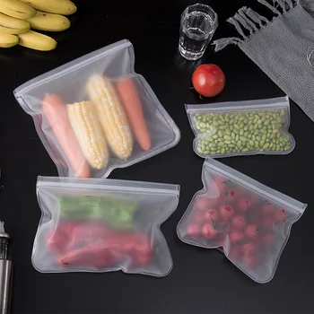 Сумка для хранения продуктов EVA Сумка для хранения продуктов в холодильнике Герметичный пакет для фруктов и овощей Можно использовать повторно