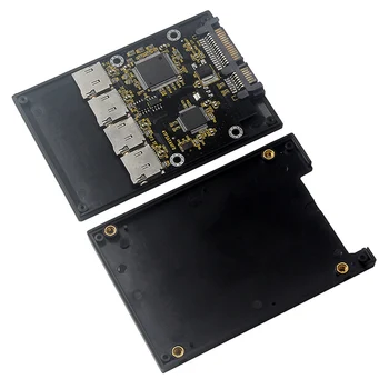 2,5-дюймовая карта адаптера 4 TF на SATA, твердотельный накопитель SSD, для групповой RAID-карты SD на SATA