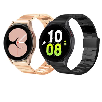 galaxy watch 4 5 pro Ремешок из нержавеющей стали для Samsung Watch4/5 44 мм 40 мм Классический 46 мм 42 мм Ремешок на запястье часы для женщин мужской ремешок