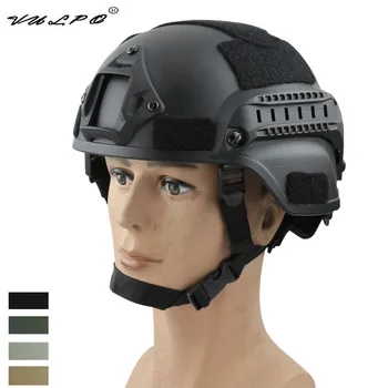 Шлем VULPO Tactical MICH2000 Airsoft Легкий шлем для пейнтбола на открытом воздухе CS SWAT для верховой езды Защитное спортивное снаряжение