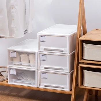 Ящик для хранения нижнего белья Renhebao пластиковый прозрачный чисто белый ящик ящик для хранения отделочная коробка ящик для хранения одежды