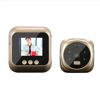 2,4-дюймовый экран 160-градусного ИК ночного видения, видеодомофон с обнаружением движения, визуальный дверной глазок, дверная камера, Дверной звонок