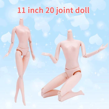 Тело куклы 1/6 BJD с 20 подвижными суставами, кукла-ню с белой кожей, подарок для девочки, игрушки для наряжания, аксессуары для поделок