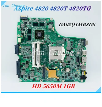 DA0ZQ1MB8F0 DA0ZQ1MB8D0 Для Acer Aspire 4820 4820TG материнская плата ноутбука MBPSE06001 MBPVL06001 Видеокарта HM55 DDR3 HD 5650M 1 ГБ
