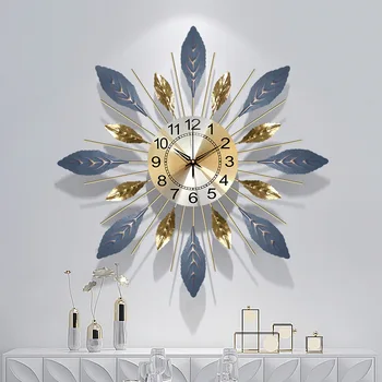Современные часы в скандинавском стиле, настенные часы, гостиная, Бесшумные Домашние часы, украшение ресторана, Декоративные настенные часы, Модные настенные часы