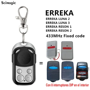 ERREKA LUNA Передатчик управления гаражными воротами ERREKA RESON 433,92 МГц С фиксированным кодом, Пульт дистанционного управления Гаражным клонированием, Новый