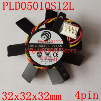 PLD05010S12L 32x32x32 мм 45 мм DC 12V 0.1A 4PIN вентилятор видеокарты
