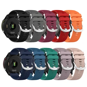 Силиконовый ремешок 18 20 22 мм для Garmin Venu 2 Plus 2S Venu SQ Smart Watch Band для Garmin Forerunner 158 245 255 255S 645 745