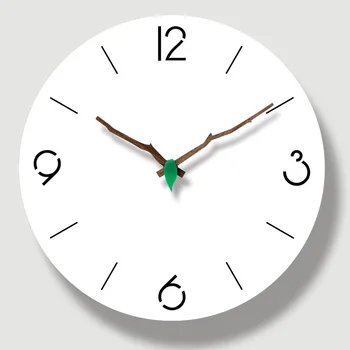 Акриловые настенные часы для домашнего декора, Немой Звук, Бесшумные часы для учебы, украшение детской комнаты, цифровые настенные часы, белые настенные часы