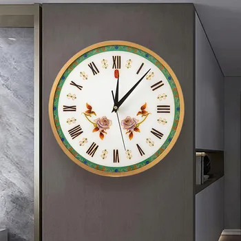 Круглые цифровые настенные часы с большими 3D стрелками для ванной комнаты, Необычный интерьер, Бесшумный механизм настенных часов Reloj Pared Home Decor YX50WC