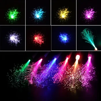 7 Цветов Светящийся стержень, светящаяся палочка, волоконно-оптические палочки, Волшебные мигающие светодиодные игрушки для свадьбы, дня рождения, рейв-вечеринки, музыкального фестиваля в баре