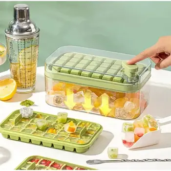 Форма для изготовления Лотка для льда Бытовой Холодильник Ящик для хранения Льда Квадратный Кубический Контейнер Бар Кухонные Принадлежности Коробка для кубиков льда