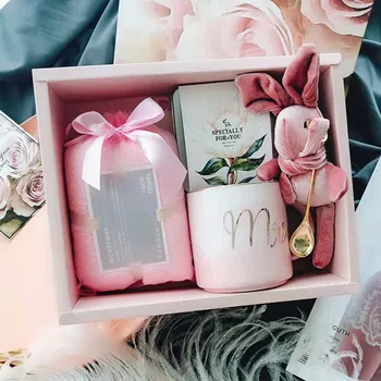 1 комплект ответных подарков для свадьбы сестры братья коробка конфет подарочный пакет подарок розовый серый зеленый набор кукольные подарки лицо башня Керамическая чашка