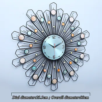 Нордическая индивидуальность Железные Настенные часы в виде ракушки Современные Аксессуары для украшения дома Модные Роскошные Подвесные Часы для гостиной