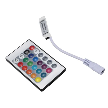 Мини-ИК-пульт дистанционного управления с 24 кнопками для светодиодной ленты RGB