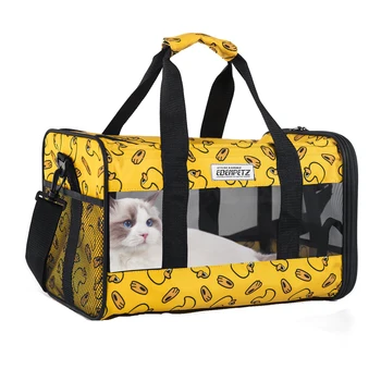 EDENPETZ Портативная сумка для переноски домашних собак и кошек, Дышащая сумка, Сетчатые сумки для щенков и кроликов, Одобренные авиакомпаниями для транспортировки