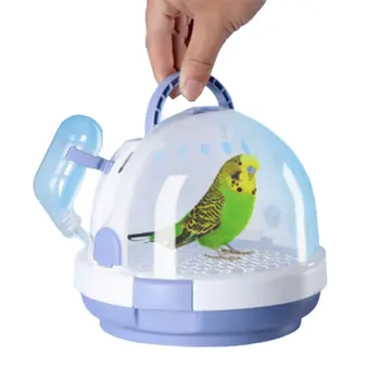 Переносные клетки для птиц, прозрачные гнезда для птиц и хомяков, можно брать с собой сумку для товаров для домашних животных для попугаев среднего и малого размера