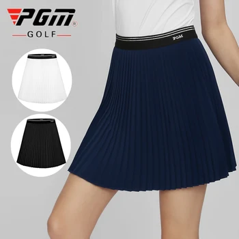 2023 PGM Одежда для гольфа Женская юбка для гольфа плиссированная юбка с высокой талией Женские повседневные модные спортивные шорты с внутренними шортами