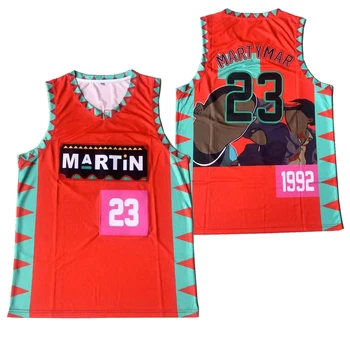 Баскетбольные майки MARTIN 23 MARTYMAR джерси Швейная вышивка Дешевые Высококачественные виды спорта на открытом воздухе Хип-хоп Красный Черный 2023 лето