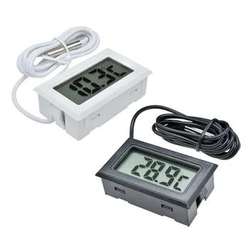 ЖК-цифровой термометр для аквариума, Автомобильный Тестер температуры водяной бани, Монитор детектора, Встроенный датчик температуры 1 М