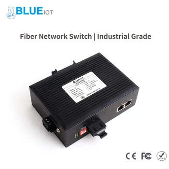 Промышленный Оптоволоконный сетевой Коммутатор Ethernet-порт 10/100 Мбит/с С Адаптацией Защиты Повышает Надежность и безопасность
