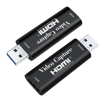 Карта Видеозахвата 4K USB2.0 HDMI Placa de Video Grabber Record Box для PS4 Game DVD Camcorder Запись Камеры В Прямом эфире