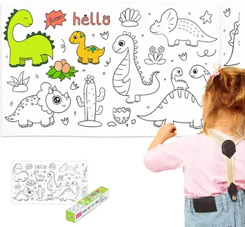 Рулон для рисования для детей - Рулон бумаги для раскрашивания для детей, рулон бумаги для рисования, цветная бумага для рисования своими руками