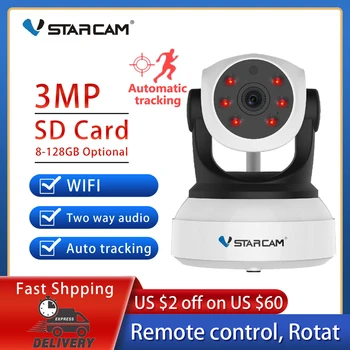 Vstarcam 3-Мегапиксельная Камера Радионяня Wifi 2-Полосная Аудио Смарт-Камера 2304x1296P Обнаружение Удаленного Просмотра Безопасности Беспроводная Детская Камера