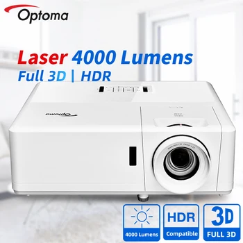 Лазерный проектор Optoma Blu-ray 3D проектор для работы Домашний кинотеатр 1080P FULL HD Совместимый кинотеатр 4K HDR Beamer