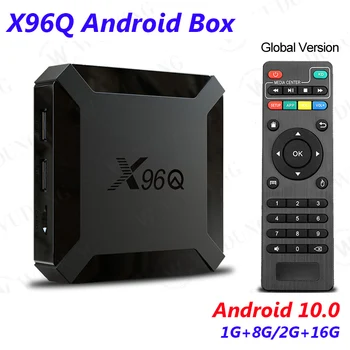 Оригинальный X96Q 10 Android Smart TV BOX 4K Allwinner H313 Четырехъядерный тв-бокс 2 ГБ 16 ГБ Телеприставка Медиаплеер 1 ГБ 8 ГБ Бесплатная Доставка
