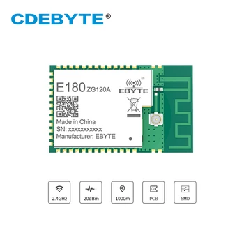 EFR32 Zigbee3.0 Беспроводной модуль CDEBYTE E180-ZG120A 20dBm 2,4 ГГц 1000 км SMD Беспроводной приемопередатчик Приемник Zigbee Модуль