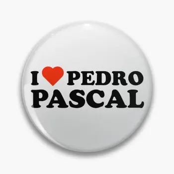 Я люблю Педро Паскаля, Мягкую Пуговицу, Брошь, Булавку для лацкана, Креативную Забавную Модную Металлическую Шляпу, Украшения, Одежду, Декор для влюбленных, Подарочный значок