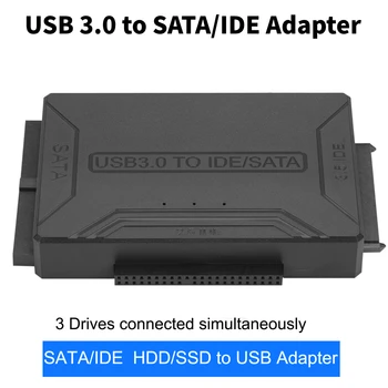 USB 3,0 к SATA IDE Адаптер Для Жесткого Диска Конвертер Кабель для 3,5 2,5 дюймов HDD/SSD CD DVD ROM CD-RW 3 в 1 IDE SATA Адаптер