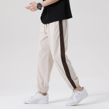 Мужские летние тонкие дышащие прямые брюки, одежда Y2K, эластичный пояс