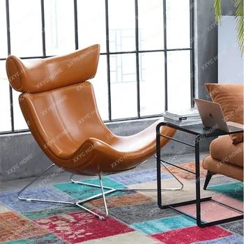 Кресло с откидной спинкой Легкое Роскошное кресло для отдыха на балконе Креативное Вращающееся кресло для отдыха