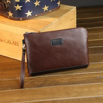 Новая мужская портативная сумка, модная сумка-конверт, повседневный кошелек
