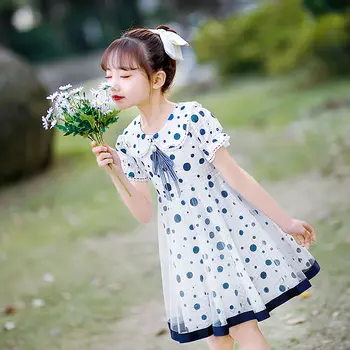 Вечернее платье для девочек в Корейском Японском стиле, от 3 до 12 ЛЕТ, Наряд для Официальной Школьной церемонии Для Девочек, Детский Костюм Для Крещения, Платье для первого Причастия
