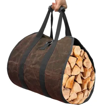 Холщовая сумка для перевозки дров, бревен, походный держатель для бревен, сумка для хранения каминных дров, принадлежности для домашней кухни