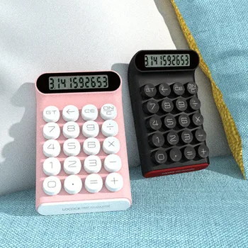 Калькулятор с механическим переключателем Стандартная функция Настольных калькуляторов 10-значный большой ЖК-дисплей и большие круглые кнопки-клавиши