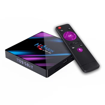 64-битная телевизионная приставка H96 MAX RK3318 на Android 10.0 С поддержкой четырехъядерного медиаплеера 4K Smart TV Box