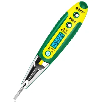 Многоцилиндровый тестовый карандаш AC DC 12-250 В тестер Электрическая отвертка с ЖК-дисплеем Тестовая ручка для детектирования напряжения Инструменты электрика