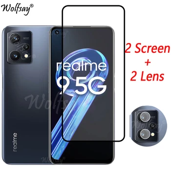 Полное покрытие Из Закаленного Стекла Для Realme 9 5G Europe Screen Protector Realme 9 9i 7 8i 9 Pro Plus Стекло Камеры Для Realme 9 5G Glass