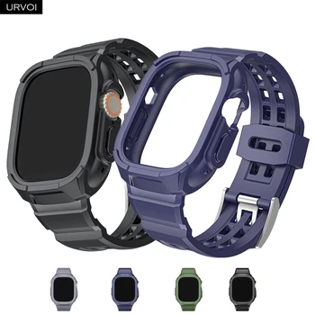 Ремешок URVOI для Apple Watch Ultra TPU case 49 мм ice mate ремешок для iWatch full protector мягкая противоударная двойная пряжка