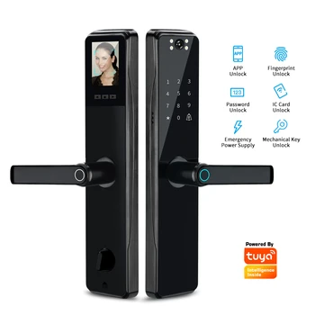 Оптовый Безопасный Электронный Автоматический Дверной Замок Tuya App Smart с Камерой