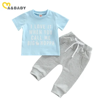 мама и малыш от 0 до 3 лет Пасхальный комплект одежды для новорожденных мальчиков, Футболка с надписью 